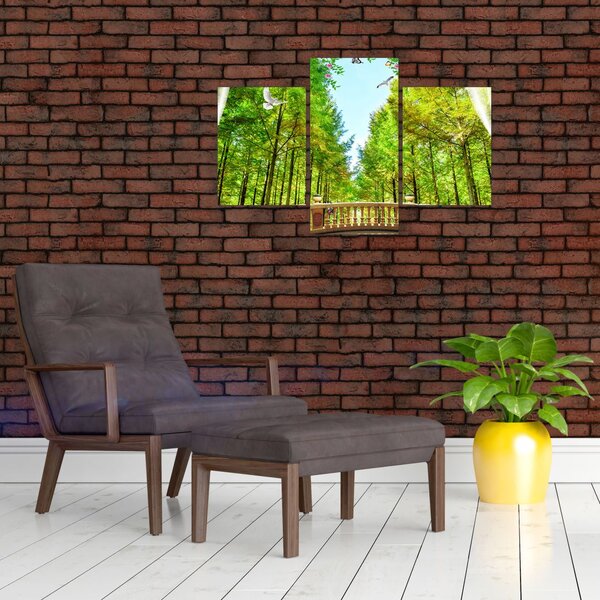 Slika - Pogled na gozd (90x60 cm)
