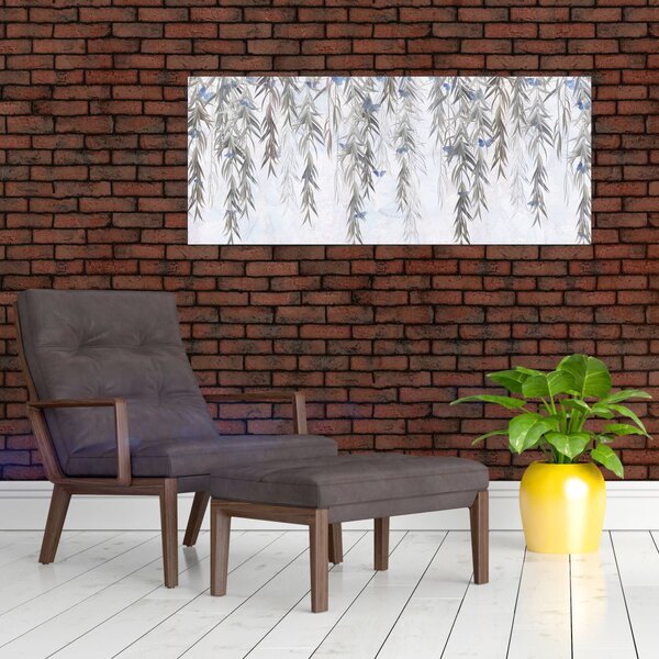 Slika - Vrbove vejice z metulji (120x50 cm)