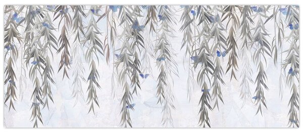Slika - Vrbove vejice z metulji (120x50 cm)