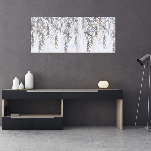 Slika - Vrbove vejice z metulji (120x50 cm)