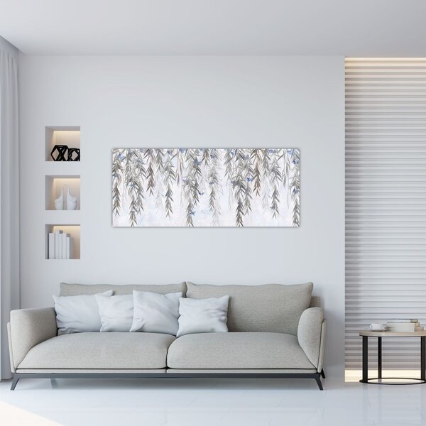Slika - Vrbove vejice z metulji (120x50 cm)