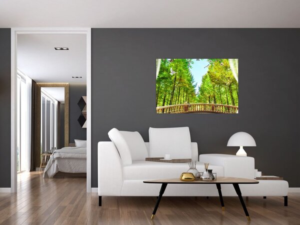Slika - Pogled na gozd (90x60 cm)