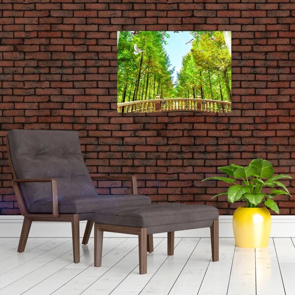 Slika - Pogled na gozd (70x50 cm)