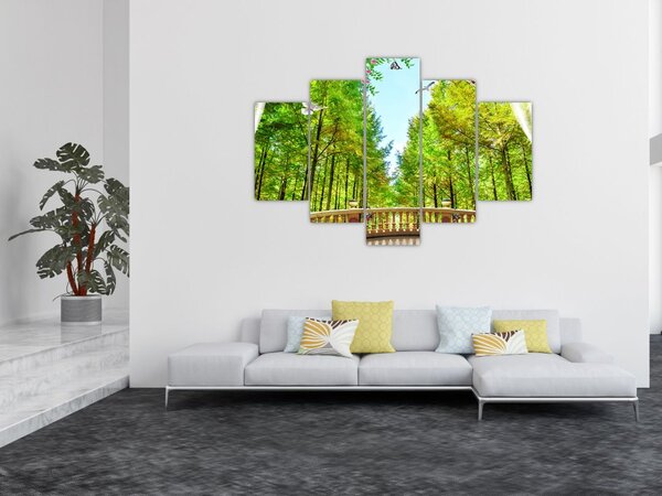 Slika - Pogled na gozd (150x105 cm)