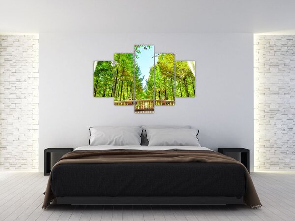 Slika - Pogled na gozd (150x105 cm)
