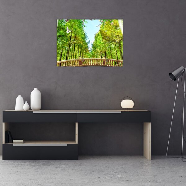 Slika - Pogled na gozd (70x50 cm)