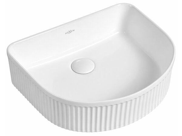 Mexen Grovo rebrasta ugradbena umivaonik 40 x 35 cm, bijela - 22304000