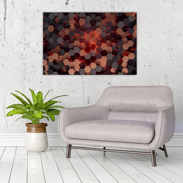 Slika - Futuristična abstrakcija (90x60 cm)