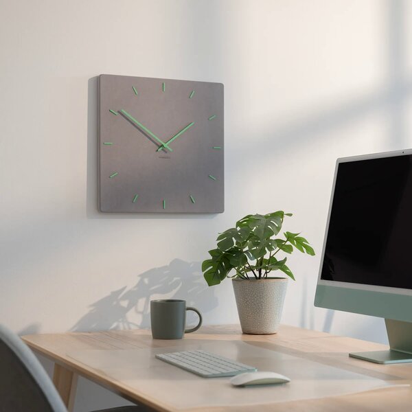 Zidni sat Luxhora Pura Square Light Grey 11 boja