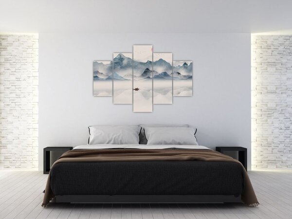 Slika - Dolina modrih gora (150x105 cm)