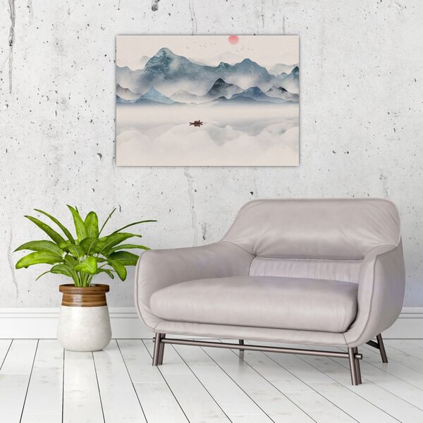 Slika - Dolina modrih gora (70x50 cm)