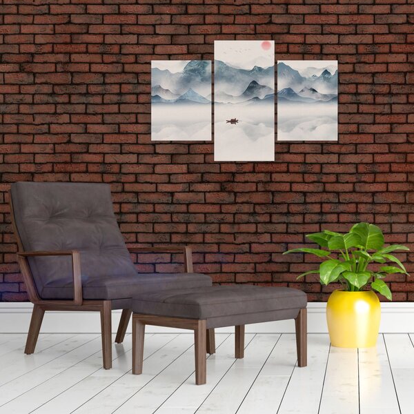 Slika - Dolina modrih gora (90x60 cm)