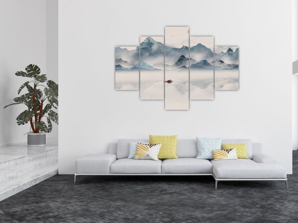 Slika - Dolina modrih gora (150x105 cm)