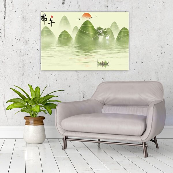 Slika - Dolina Zelenih gora (90x60 cm)