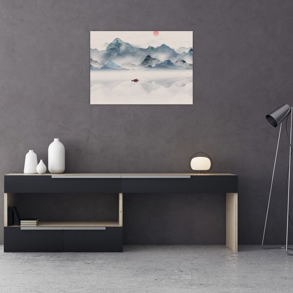Slika - Dolina modrih gora (70x50 cm)
