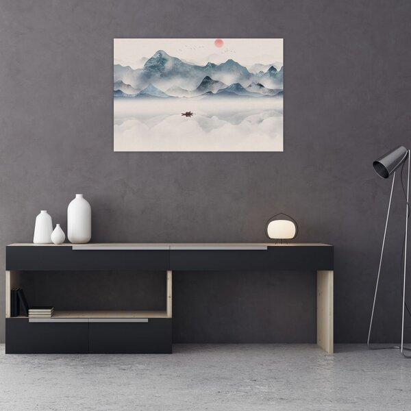 Slika - Dolina modrih gora (90x60 cm)
