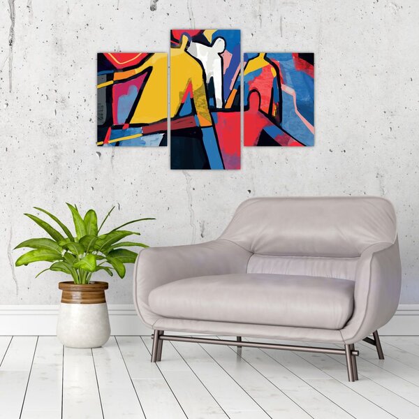 Slika - Abstrakcija moških (90x60 cm)
