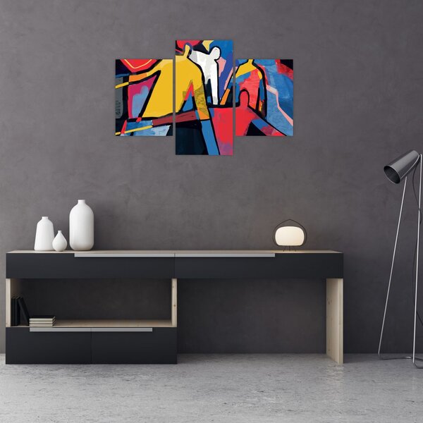 Slika - Abstrakcija moških (90x60 cm)