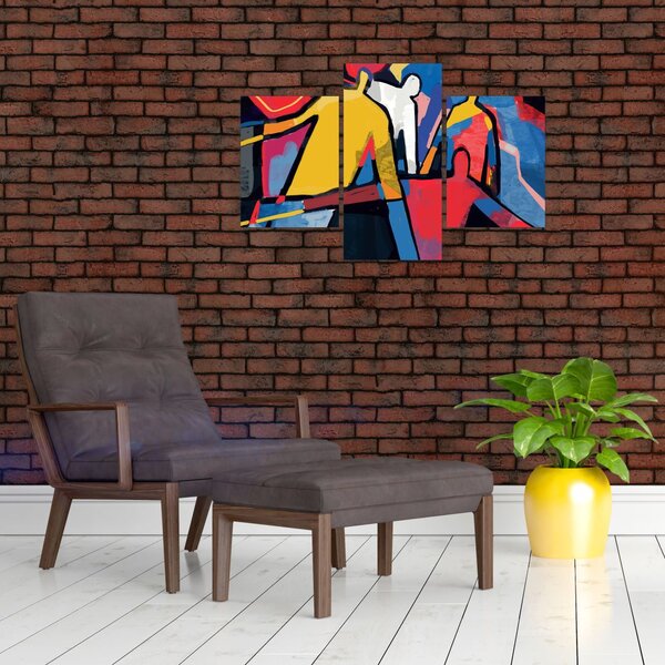 Slika - Abstrakcija moških (90x60 cm)