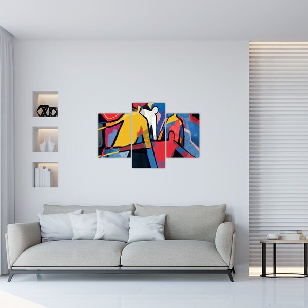 Slika - Abstrakcija moških (90x60 cm)