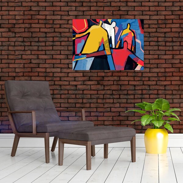 Slika - Abstrakcija moških (70x50 cm)