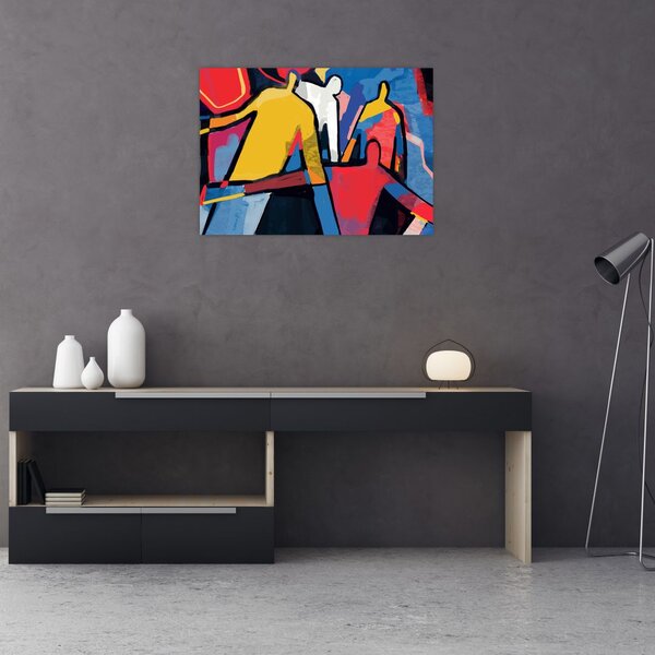Slika - Abstrakcija moških (70x50 cm)