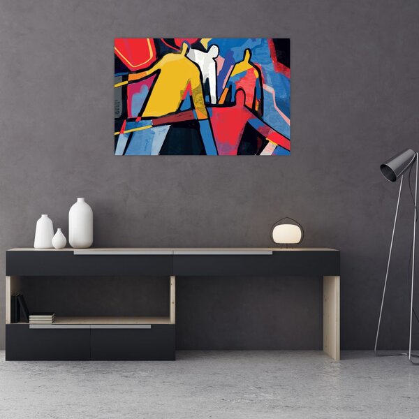 Slika - Abstrakcija moških (90x60 cm)