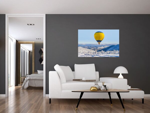 Slika - Let nad zimsko pokrajino (90x60 cm)