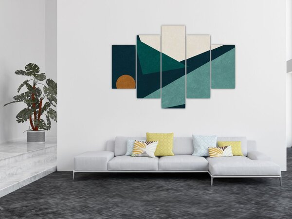 Slika - kubistična abstrakcija (150x105 cm)