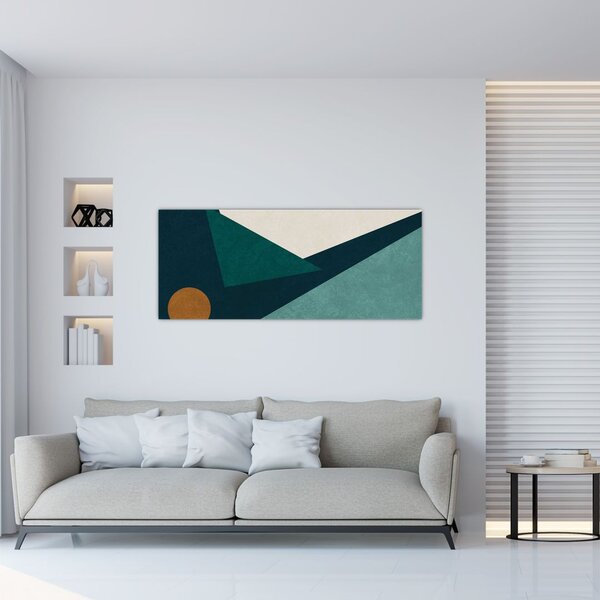 Slika - kubistična abstrakcija (120x50 cm)