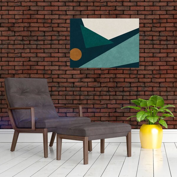 Slika - kubistična abstrakcija (70x50 cm)