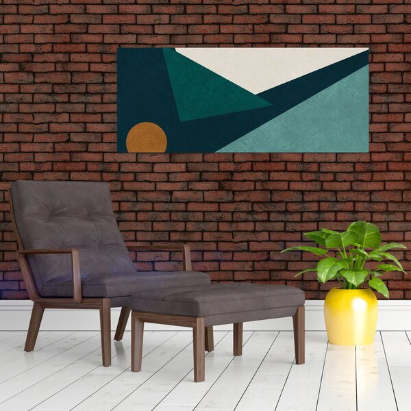 Slika - kubistična abstrakcija (120x50 cm)