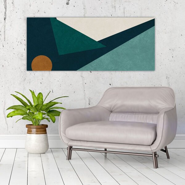 Slika - kubistična abstrakcija (120x50 cm)