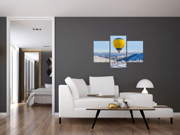 Slika - Let nad zimsko pokrajino (90x60 cm)
