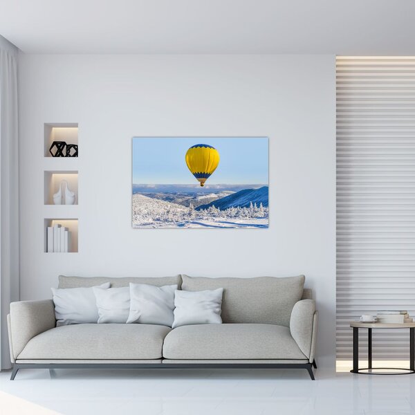 Slika - Let nad zimsko pokrajino (90x60 cm)