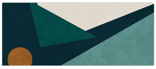 Slika - kubistična abstrakcija (120x50 cm)