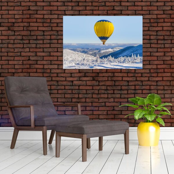 Slika - Let nad zimsko pokrajino (90x60 cm)