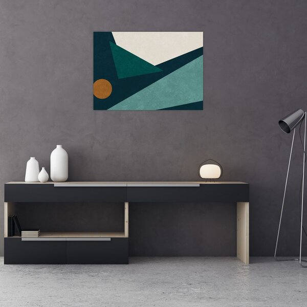 Slika - kubistična abstrakcija (70x50 cm)