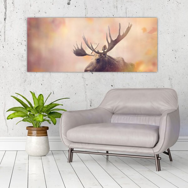 Slika - Gozd v jesenskem listju (120x50 cm)
