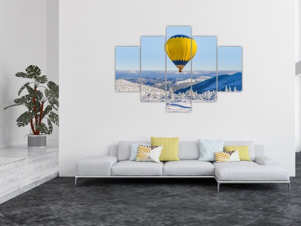Slika - Let nad zimsko pokrajino (150x105 cm)