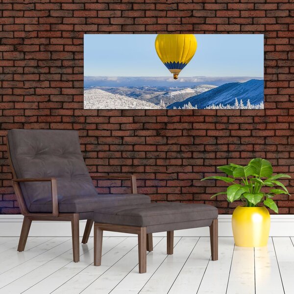 Slika - Let nad zimsko pokrajino (120x50 cm)