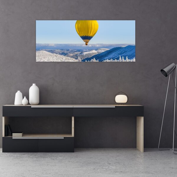 Slika - Let nad zimsko pokrajino (120x50 cm)
