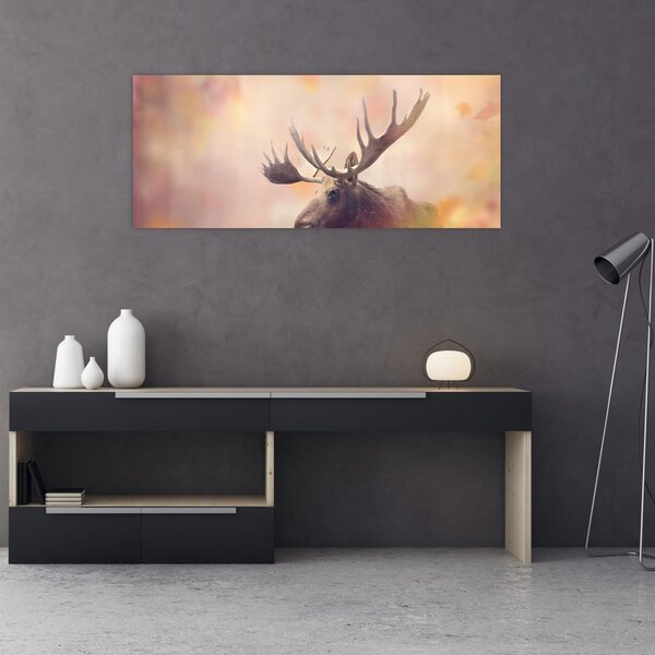 Slika - Gozd v jesenskem listju (120x50 cm)