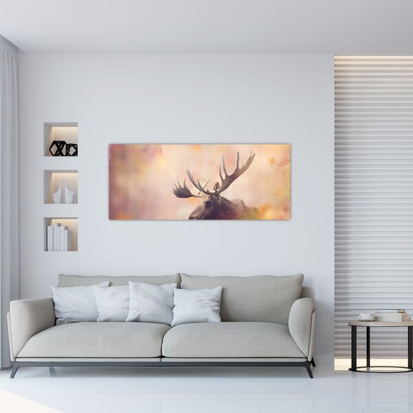 Slika - Gozd v jesenskem listju (120x50 cm)