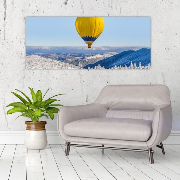 Slika - Let nad zimsko pokrajino (120x50 cm)