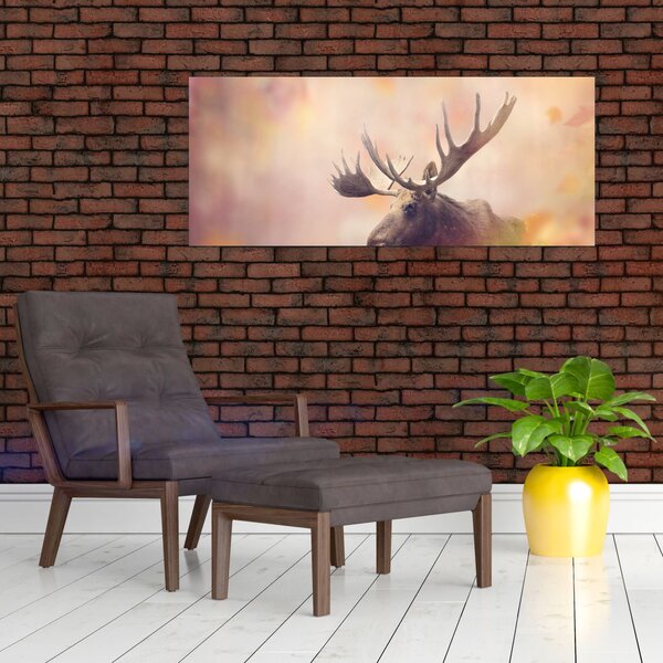Slika - Gozd v jesenskem listju (120x50 cm)