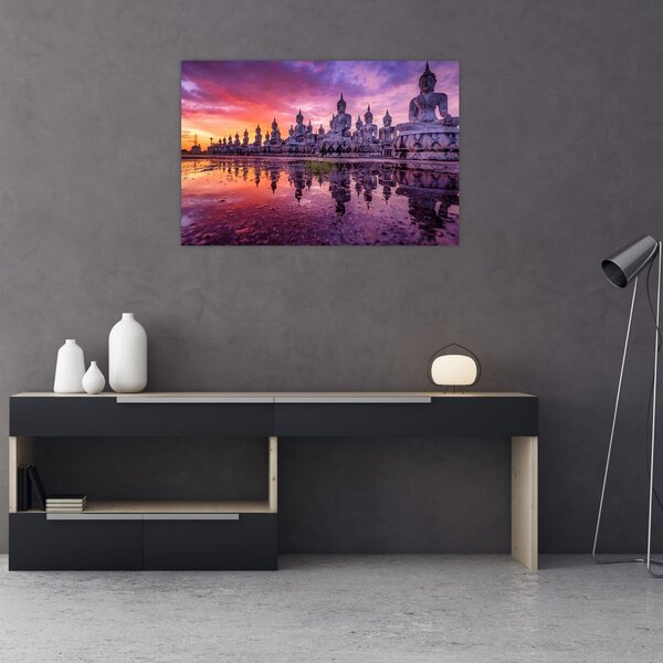 Slika - Bude v sončnem zahodu (90x60 cm)