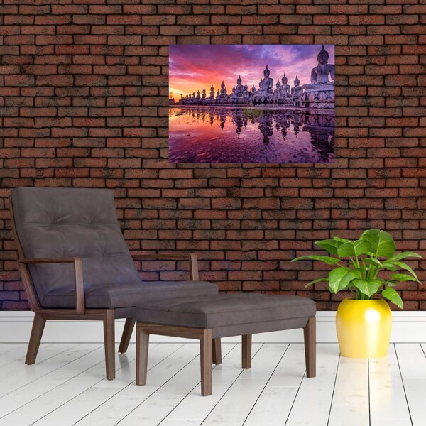 Slika - Bude v sončnem zahodu (70x50 cm)