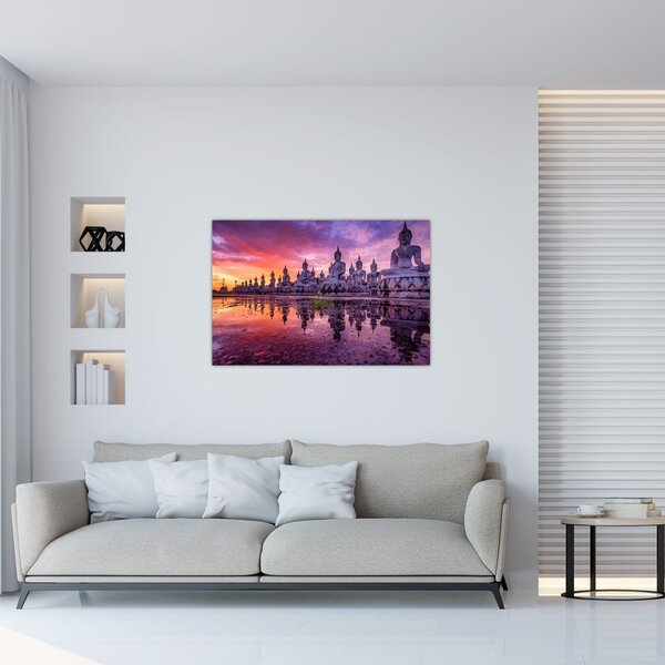Slika - Bude v sončnem zahodu (90x60 cm)