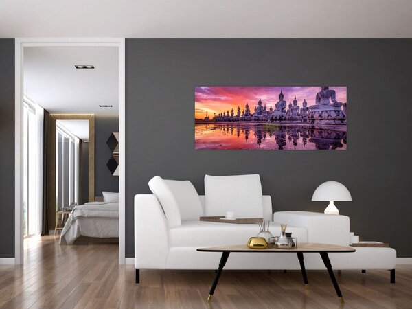 Slika - Bude v sončnem zahodu (120x50 cm)
